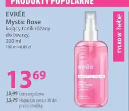 Hebe Kojący tonik różany do twarzy Evrée Mystic Rose oferta