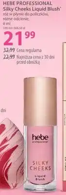 Hebe Róż w płynie Hebe Professional Silky Cheeks Liquid Blush oferta