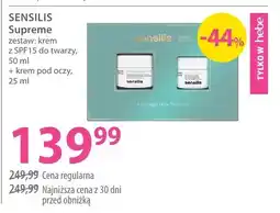 Hebe Zestaw Sensilis Supreme krem z SPF15 do twarzy + krem pod oczy oferta