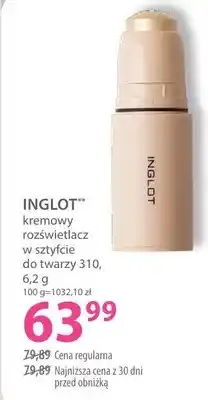 Hebe Kremowy rozświetlacz w sztyfcie do twarzy 310 Inglot oferta
