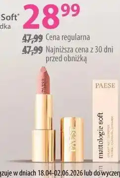 Hebe Matowa pomadka do ust Paese Mattologie Soft 113 Velvet Honey oferta
