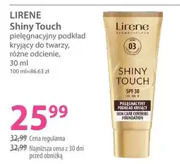 Hebe Pielęgnacyjny podkład kryjący Lirene Shiny Touch SPF30 oferta
