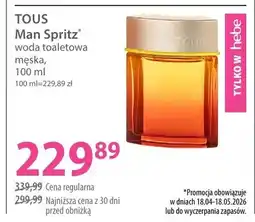 Hebe Woda toaletowa męska Tous Man Spritz oferta