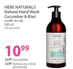 Hebe Mydło do rąk Hebe Naturals Natural Hand Wash Cucumber & Kiwi oferta