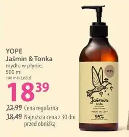 Hebe Mydło w płynie Yope Jaśmin & Tonka oferta