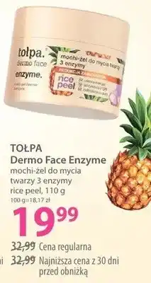 Hebe Mochi-żel do mycia twarzy 3 enzymy rice peel Tołpa Dermo Face Enzyme oferta