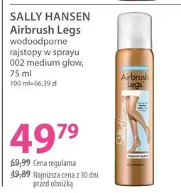 Hebe Wodoodporne rajstopy w sprayu 002 medium glow Sally Hansen Airbrush Legs oferta
