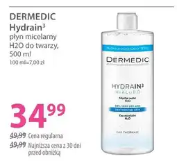 Hebe Płyn micelarny H2O do twarzy Dermedic Hydrain3 oferta
