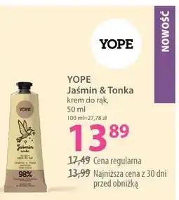 Hebe Krem do rąk Yope Jaśmin & Tonka oferta