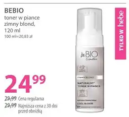 Hebe Toner w pianie zimny blond Bebio oferta