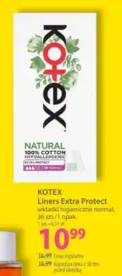 Hebe Wkładki higieniczne normal Kotex Liners Extra Protect oferta