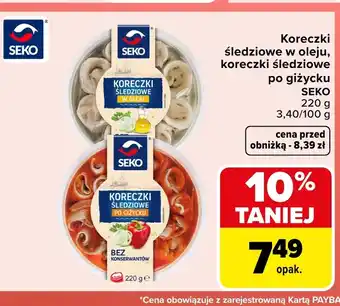 Carrefour Koreczki śledziowe Seko oferta