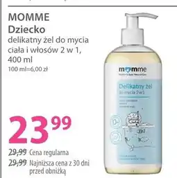 Hebe Delikatny żel do mycia ciała i włosów 2 w 1 Momme Dziecko oferta