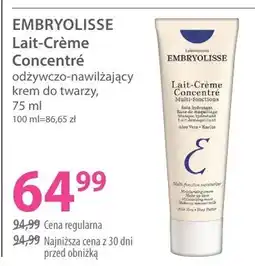 Hebe Odżywczo-nawilżający krem do twarzy Lait-Crème Concentré Embryolisse oferta