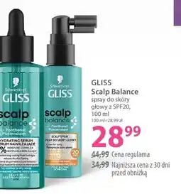 Hebe Spray do skóry głowy Gliss Scalp Balance z SPF20 oferta