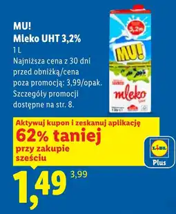 Lidl Mleko MU! oferta