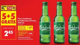 Biedronka Piwo Carlsberg Pilsner butelka bezzwrotna oferta