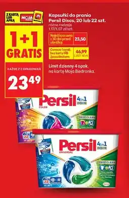 Biedronka Kapsułki do prania Persil Discs Color oferta