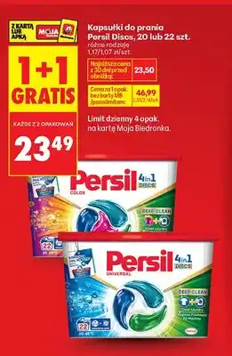 Biedronka Kapsułki do prania Persil Discs Color oferta