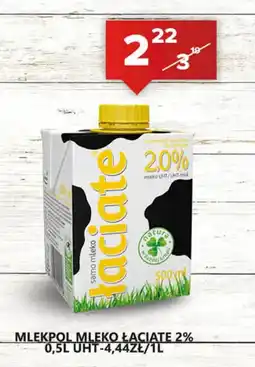 Spiżarnia Smakosza Mlekpol mleko łaciate 2% uht oferta