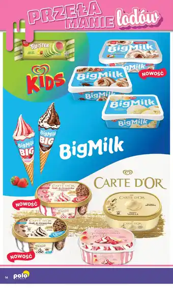 Algida Lody Big Milk i Carte D'Or