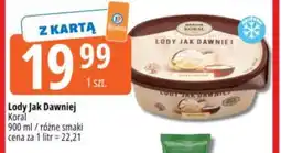 E.Leclerc Lody Jak Dawniej Koral 900 ml / różne smaki oferta