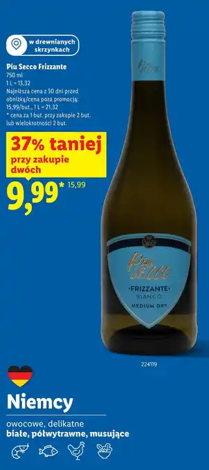 Lidl Piu Secco Frizzante oferta