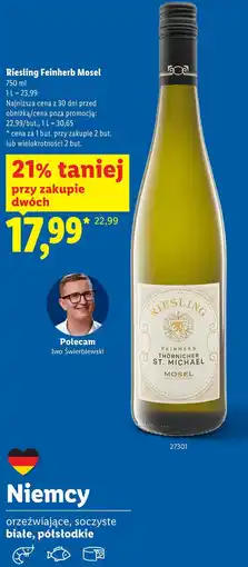 Lidl Riesling Feinherb Mosel oferta