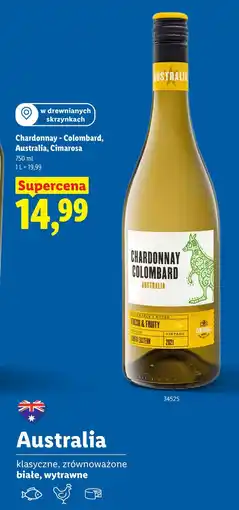 Lidl Chardonnay - Colombard, Australia, Cimarosa oferta
