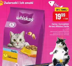 Polomarket Karma z kurczakiem dla kota Whiskas Sterile oferta