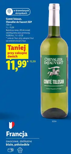 Lidl Wino Comté Tolosan, Chevalier de Fauvert IGP oferta