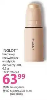 Hebe INGLOT** kremowy rozświetlacz w sztyfcie do twarzy 310 oferta