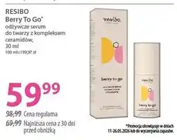 Hebe RESIBO Berry To Go* odżywcze serum do twarzy z kompleksem ceramidów oferta