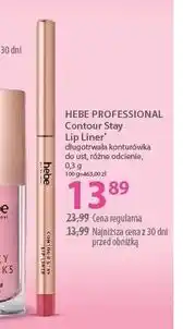 Hebe długotrwała konturówka do ust, różne odcienie oferta