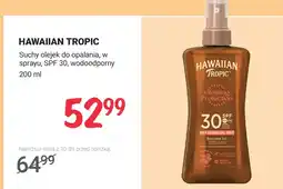 Rossmann Suchy olejek do opalania Hawaiian Tropic w sprayu SPF 30 wodoodporny oferta