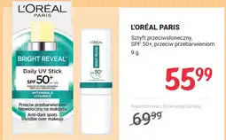 Rossmann Sztyft przeciwsłoneczny L'Oréal Paris Bright Reveal Daily UV Stick SPF 50+ przeciw przebarwieniom oferta