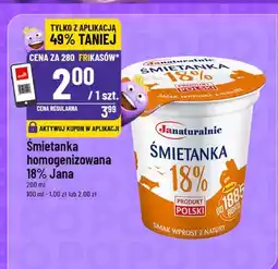 Polomarket Śmietanka homogenizowana 18% Jana oferta