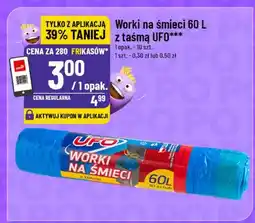 Polomarket Worki na śmieci 60l z taśmą UFO oferta