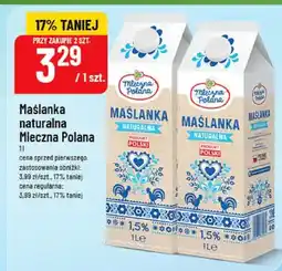Polomarket Maślanka naturalna Mleczna Polana oferta