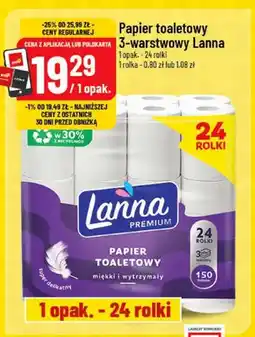 Polomarket Papier toaletowy 3-warstwowy Lanna Premium oferta