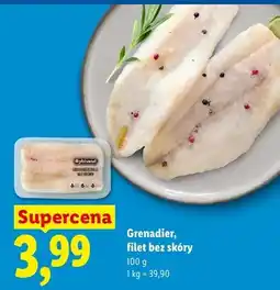 Lidl Grenadier filet bez skóry Rybhand oferta