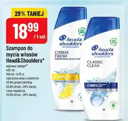 Polomarket Szampon do mycia włosów Head&Shoulders Classic Clean oferta