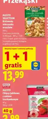 Lidl Chipsy jabłkowe z sokiem truskawkowym Alesto oferta