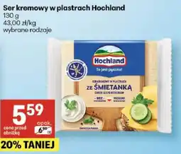 Delikatesy Centrum Ser kremowy w plastrach ze śmietanką Hochland oferta