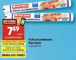 Delikatesy Centrum Folia aluminiowa Pan Pack 20m oferta