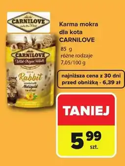 Carrefour Karma mokra dla kota Carnilove oferta
