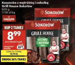 Delikatesy Centrum Kaszanka z wątróbką i cebulką Grill House Sokołów oferta