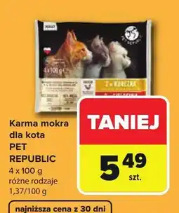 Carrefour Karma mokra dla kota Pet Republic oferta