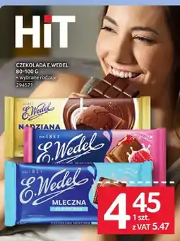 Selgros Czekolada E.Wedel 80-100g wybrane rodzaje 294571 oferta