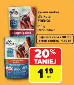 Carrefour Karma mokra dla kota Frendi z indykiem oferta